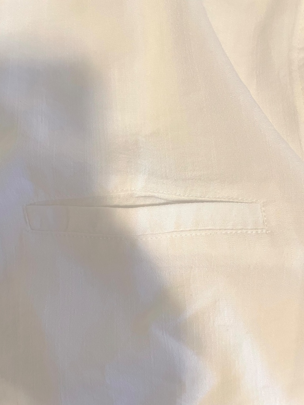 Coofandy 3XL White Casual Button Up Short Sleeve Shirt Welt Pocket - Picture 7 of 9